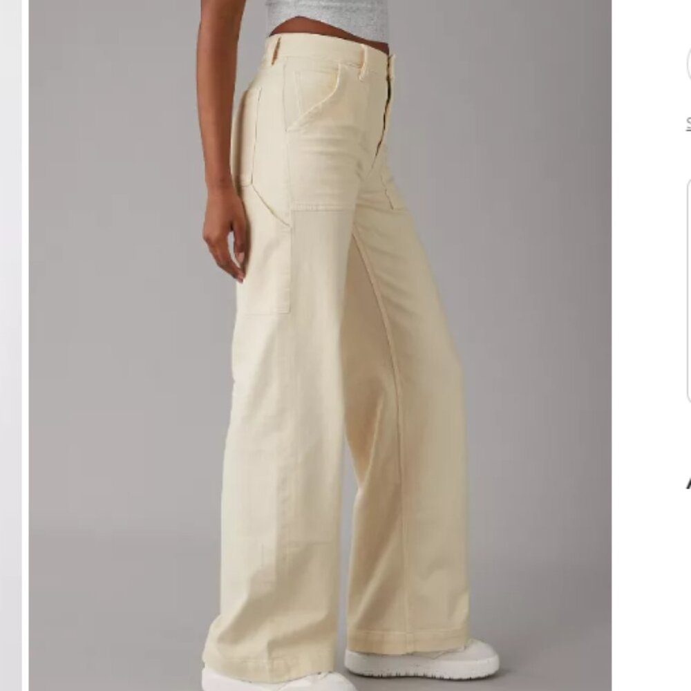Real Good American Eagle Dreamy Super High-Waisted Baggy Wide-Leg Pant 10s